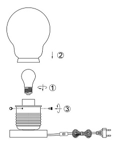 Настольная лампа декоративная Globo Alexis 15039T