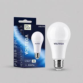 Лампа светодиодная Voltega Simple E27 12Вт 4000K 3045