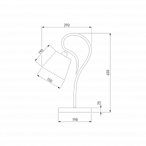 Настольная лампа декоративная Eurosvet Lilly 01047/1 античная бронза