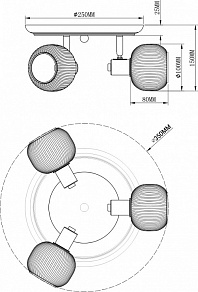 Спот Moderli Katrin V3032-3C
