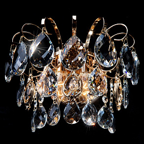 Накладной светильник Eurosvet Crystal 10081/2 золото/прозрачный хрусталь Strotskis