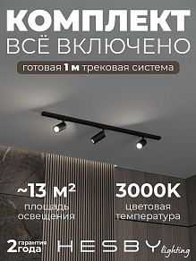 Комплект трековый Hesby Lighting Skylite №3 HSBL_kompl_S003_NI1B3K