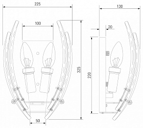 Накладной светильник Eurosvet Flowers 101015
