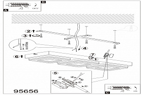 Накладной светильник Eglo ПРОМО Fradelo 95656