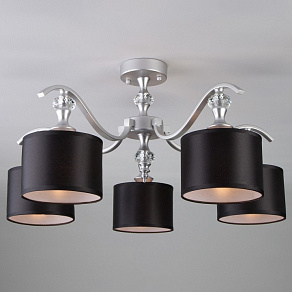 Люстра на штанге Eurosvet Ofelia 60070/5 серебро