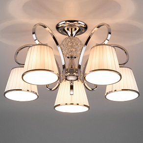 Потолочная люстра Eurosvet Tessa 60088/5 хром