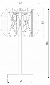 Настольная лампа декоративная Bogate's Callas 01125/2