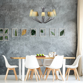 Подвесная люстра Eurosvet Ornato 70074/5 черный