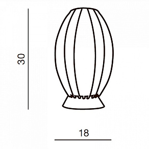 Настольная лампа декоративная Azzardo Elba table AZ0193
