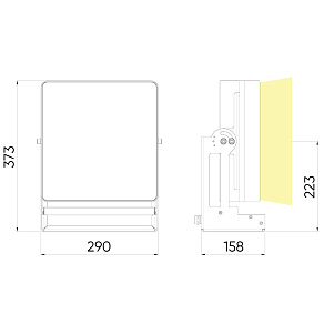 Прожектор узколучевой INTILED ZENITH IMF36 одноцветный диммируемый DMX 125Вт 220В
