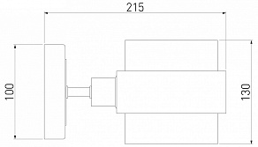 Бра Eurosvet Arcada 70127/1 черный/ дымчатый