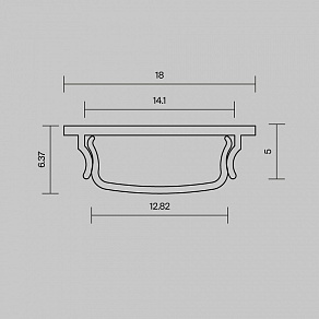 Профиль накладной Maytoni Led Strip  631016