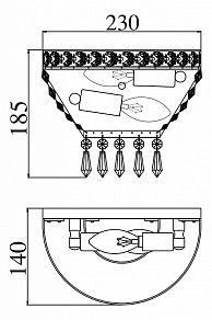 Накладной светильник Maytoni Bella DIA750-WB01-WG