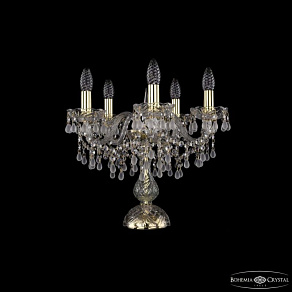 Настольная лампа декоративная Bohemia Ivele Crystal 1410 1410L/5/141-39 G V0300