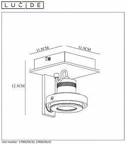 Спот Lucide Landa 17906/06/31