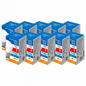 Набор из 10 ламп светодиодных Volpe OPTIMA E27 5Вт 4000K UL-00013822