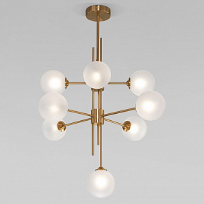 Люстра на штанге Eurosvet Volver 50383 латунь Smart