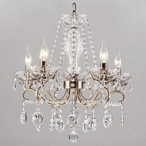 Потолочная люстра Eurosvet Teodore 10103/5 античная бронза/прозрачный хрусталь Strotskis