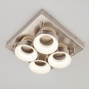 Спот Eurosvet Frisco 20065/4 сатин-никель 24W