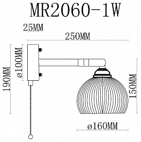 Бра MyFar Natalie MR2060-1W