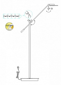 Торшер Globo Tiatha 59029S