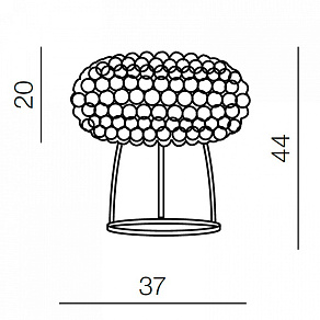 Настольная лампа декоративная Azzardo Acrylio table AZ1099