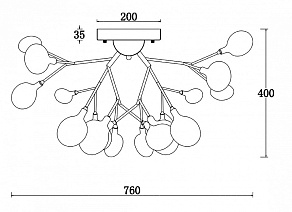 Потолочная люстра Freya Florencia FR5049CL-27W1
