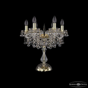 Настольная лампа декоративная Bohemia Ivele Crystal 1409 1409L/6/141-47 G