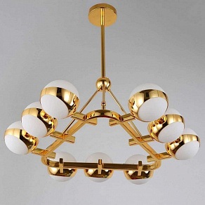 Люстра на штанге LUMINA DECO Optimus LDP 6038-9 GD
