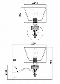 Бра Maytoni Alicante MOD014WL-01N
