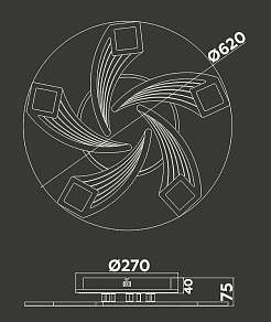 Потолочная люстра Ambrella FA FA4478