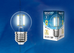 Лампа светодиодная Uniel Air E27 6Вт 4000K UL-00002208