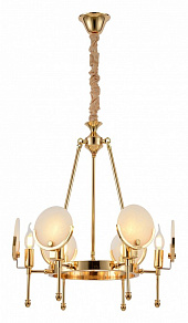 Подвесная люстра LUMINA DECO Montego LDP 8010-6 F.GD