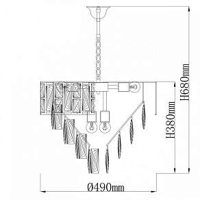 Подвесной светильник De City Бриз 111014108