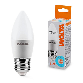 Лампа светодиодная Wolta  E27 7.5Вт 6500K 25WC7.5E27