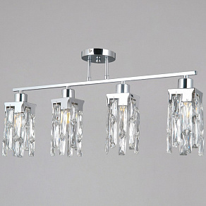 Люстра на штанге ILLUMICO  IL3601-4CSQ-26 CR DS