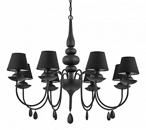 Подвесная люстра Ideal Lux Blanche BLANCHE SP8 NERO