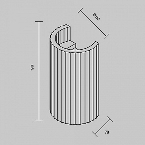 Накладной светильник Maytoni Parma C124WL-GU10-02-W