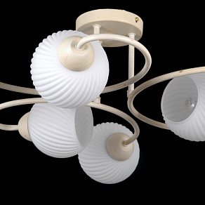 Люстра на штанге Natali Kovaltseva 81400 81400/6C BEIGE GOLD