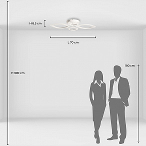 Потолочная люстра De City Мадлен 15 424018104