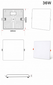Встраиваемый светильник Zortes CLOUD ZRS.57794.36