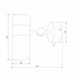 Бра Eurosvet Viero 20096/1 черный/золото