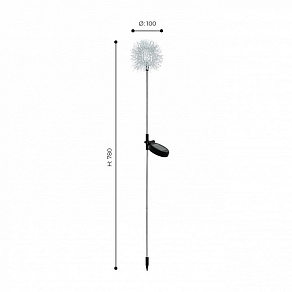 Наземный низкий светильник Eglo ПРОМО Z_solar 48743