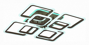 Потолочная люстра EVOLED Qutro SLE200472-08RGB