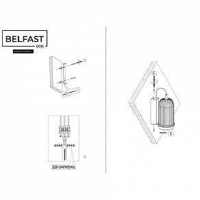 Бра Belfast PINERIDGE WFS-380-B1 BR