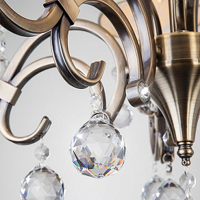 Подвесная люстра Eurosvet Eileen 1448/5 античная бронза Strotskis