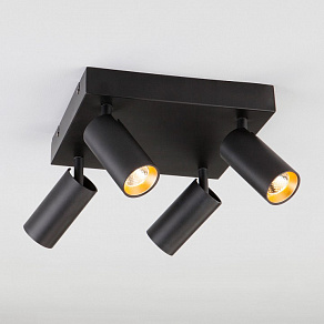 Спот Eurosvet Fleur 20066/4 черный/золото 20W