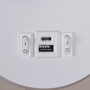Бра Reluce 86203 86203-9.2-001KT LED12W+USB WT