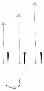 Наземный низкий светильник Arte Lamp MOTUS A1081PA-3WH