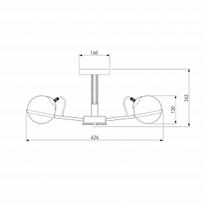 Люстра на штанге Eurosvet Livia 70081/5 черный